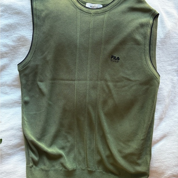 Vintage Fila Golf Italy green sweater Vest - Picture 7 of 7